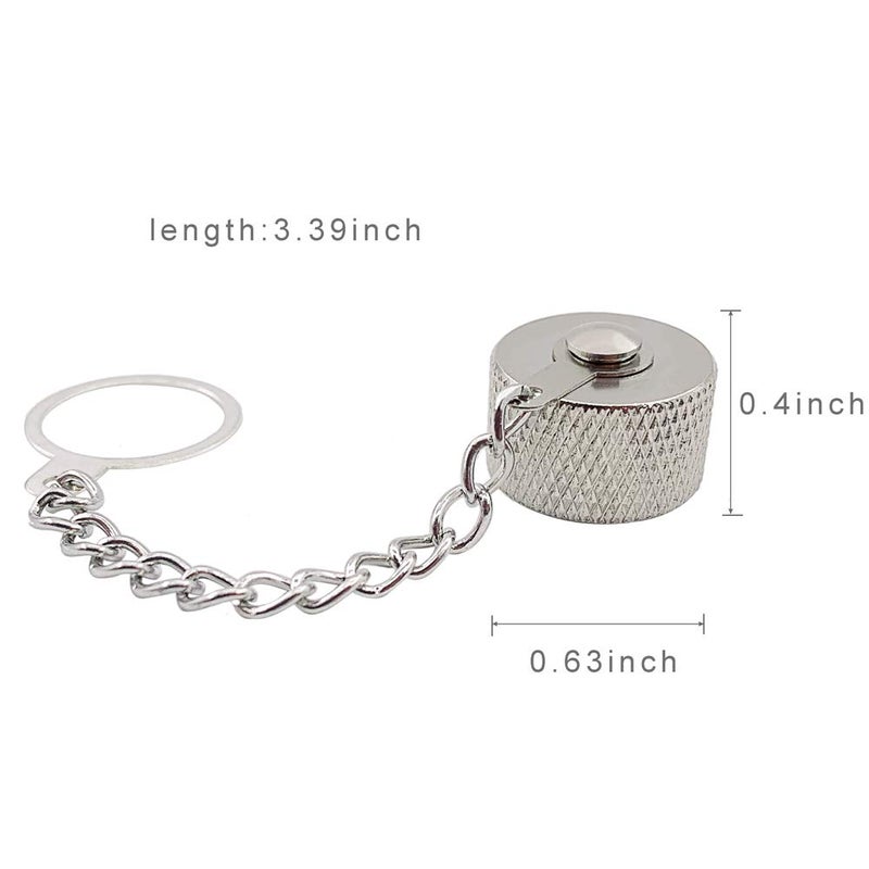 eifagur (Pack of 10) Protective Cover Dust Cap with Chain for N Type Female and UHF Female SO-239 Connector Adapter - Image 2